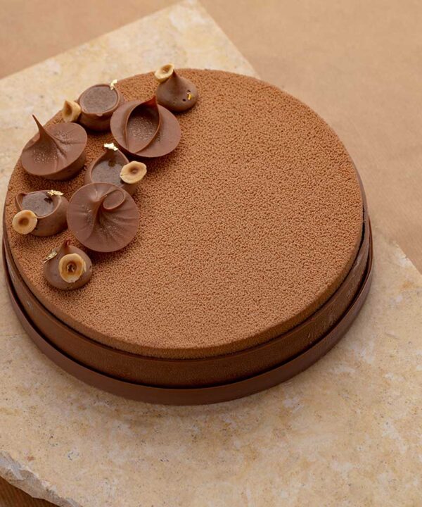Entremets Crousti Choco-Noisette — Sans Gluten (8 à 10 pers)