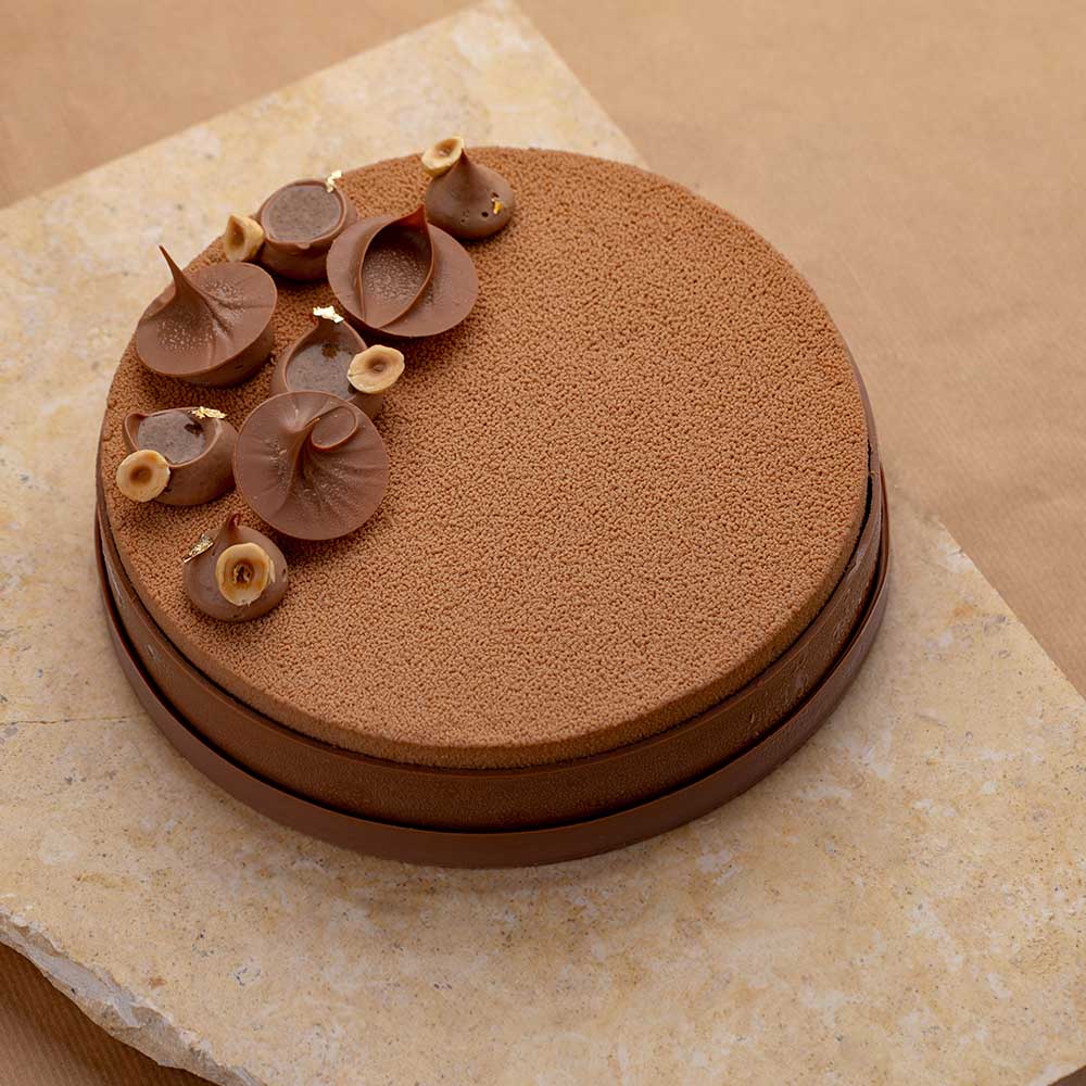 Entremets Crousti Choco-Noisette — Sans Gluten (8 à 10 pers)